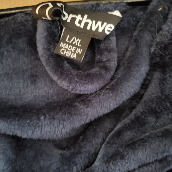 BNWT NFL DALLAS COWBOYS lux plush robe in electric navy (L / XL) - Picture 4 of 5